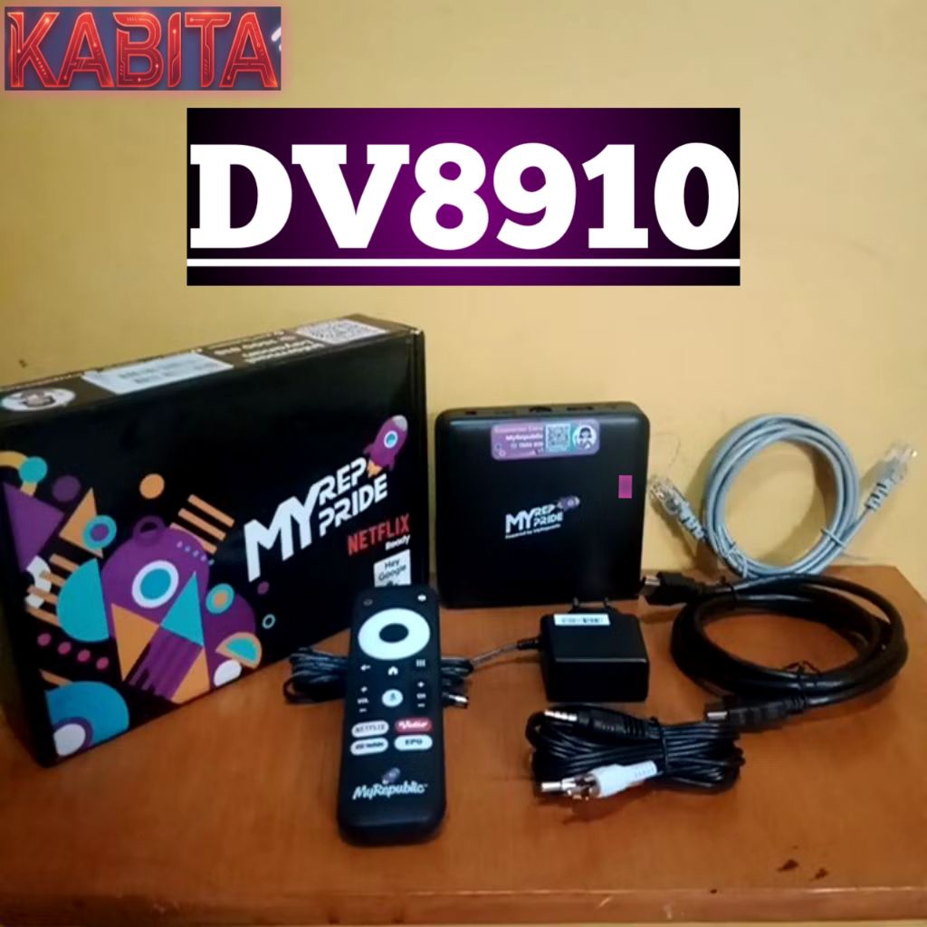 Android TV Box DV8910 MyRepublic RAM 4 - Fullset ORI dan RO0T