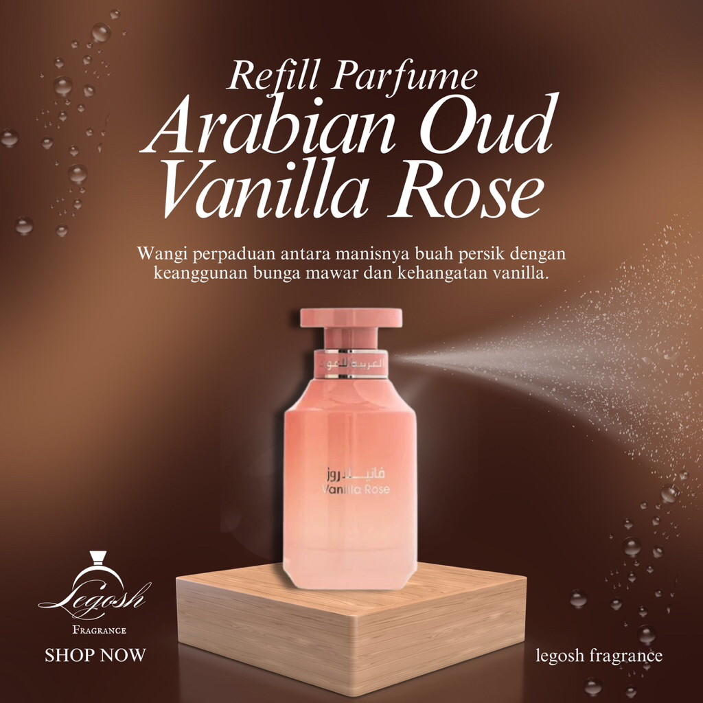 Refill Parfume Arabian Oud Vanilla Rose