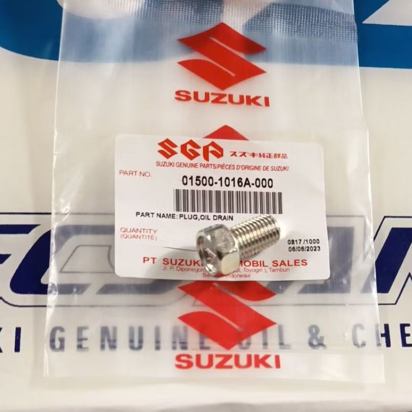 Baut BOLT 10X16MM Tap Oli (Baut Pembuangan Oli Mesin Bawah) SUZUKI SKAYWAVE SHOGUN ALL NEW SATRIA FU