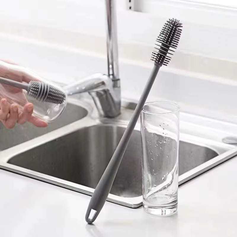 Sikat Cuci Botol Silikon Panjang Sikat Botol Silikon