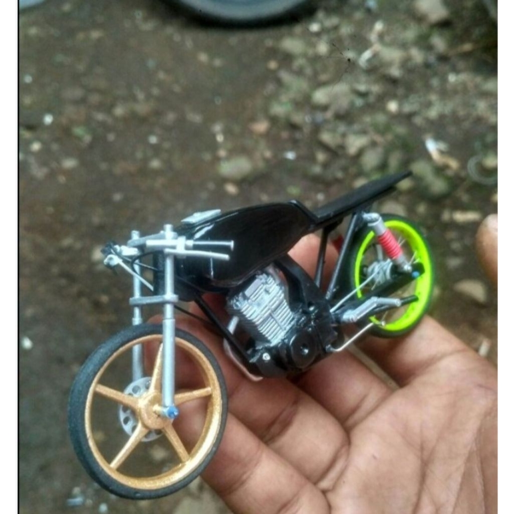 miniatur motor herex Mega pro full set dengan dinamo