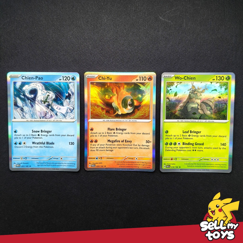 POKEMON TCG English - Chien Pao /  Chie Yu / Wo Chien Legendary Pokemon R Holo