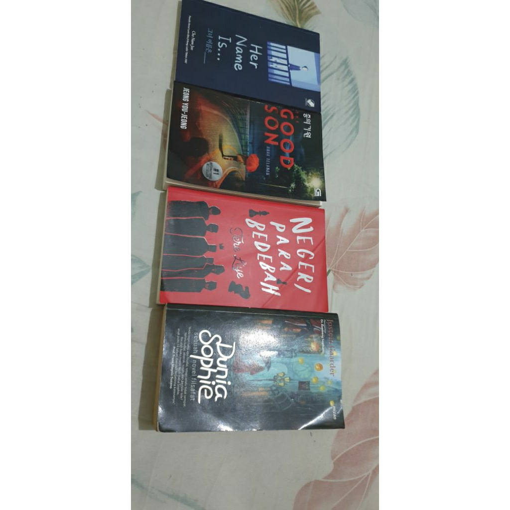 Buku Novel Preloved Original Dunia sophie Negeri paea bedebah The good son (anak teladan) her name i