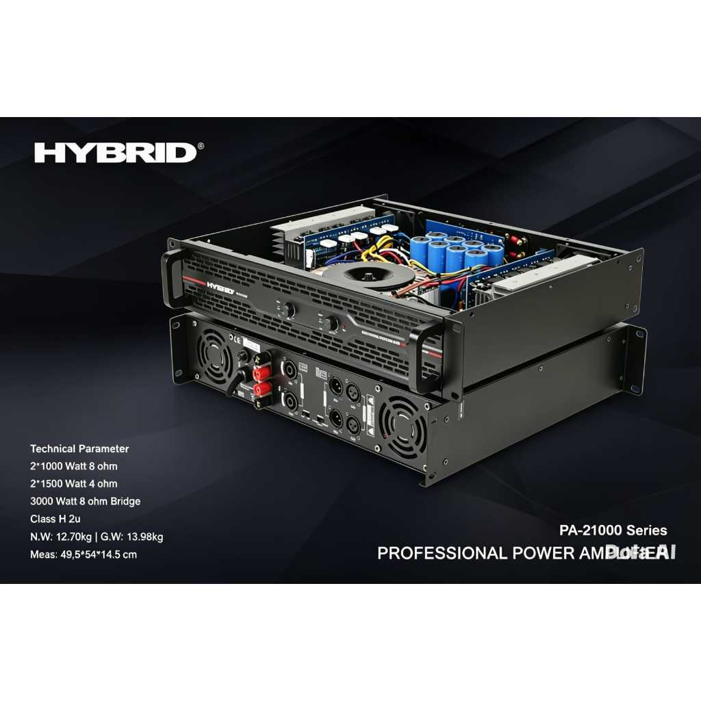 POWER AMPLIFIER HYBRID PA21000 PA 21000 2X1000 WATT