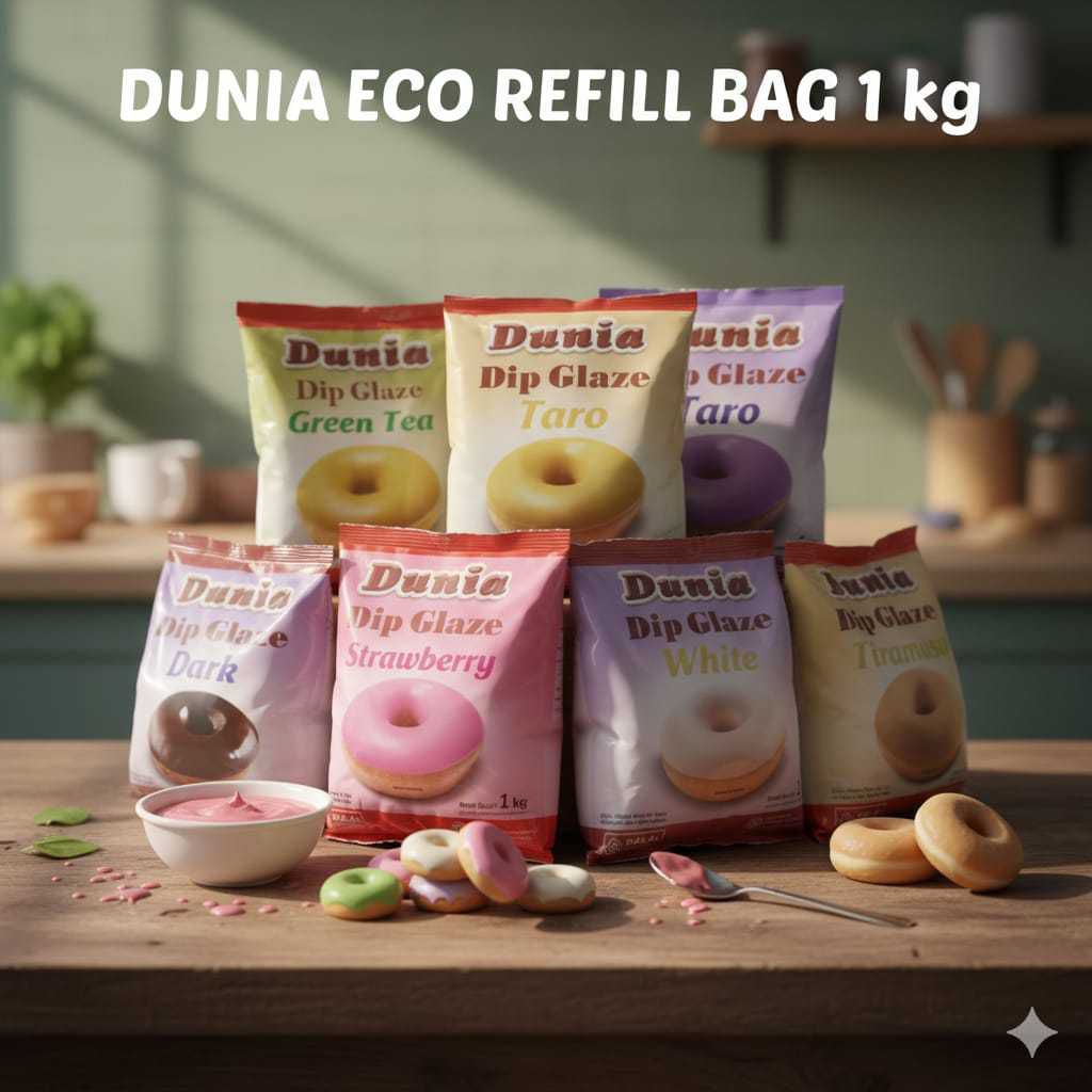 PLAZA Dip Glaze ECO 1Kg - Dip Glaze PLAZA ECO 1Kg - Toppin donat - glaze murah