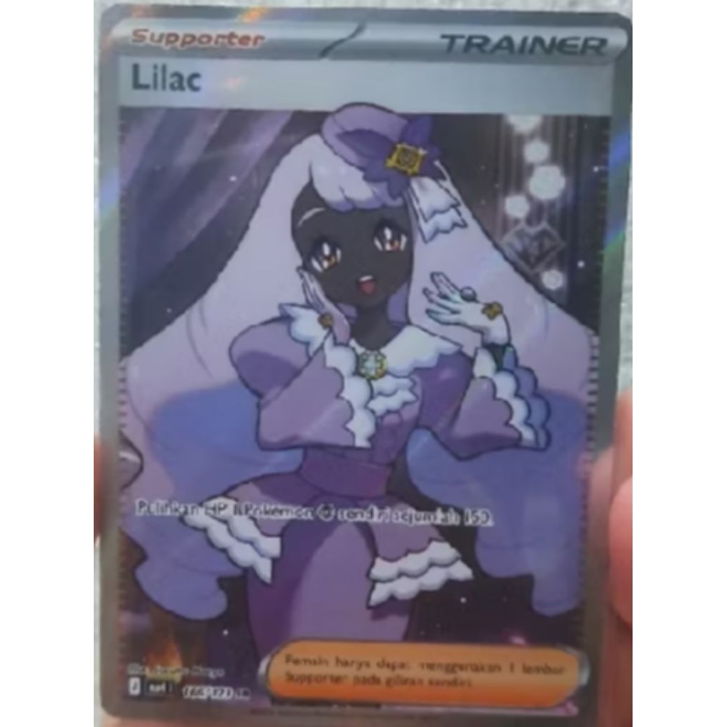 lilac kartu pokemon tcg original (SR)