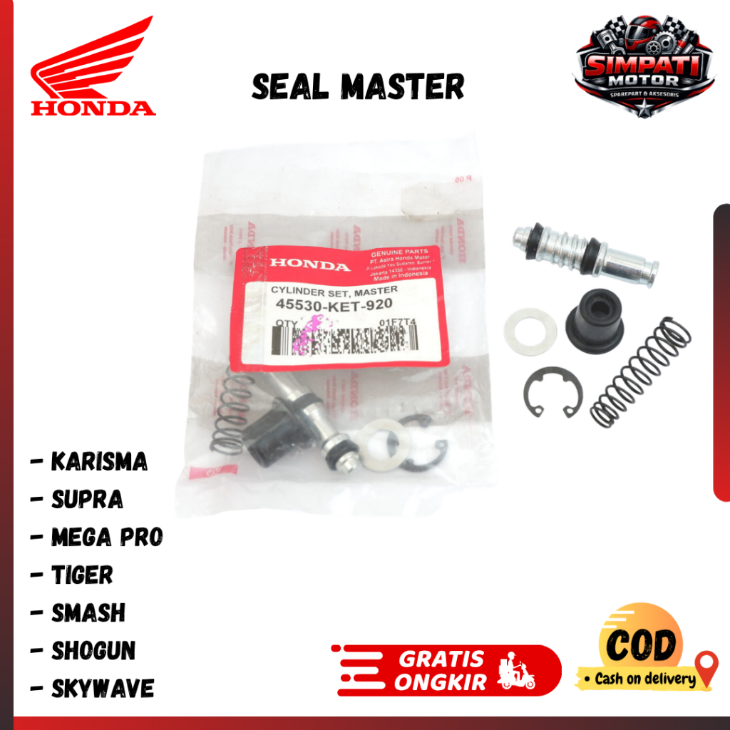 Sil Master Rem Supra X - Seal Master Rem Supra KET - sil master smash - Original simpati part Motor