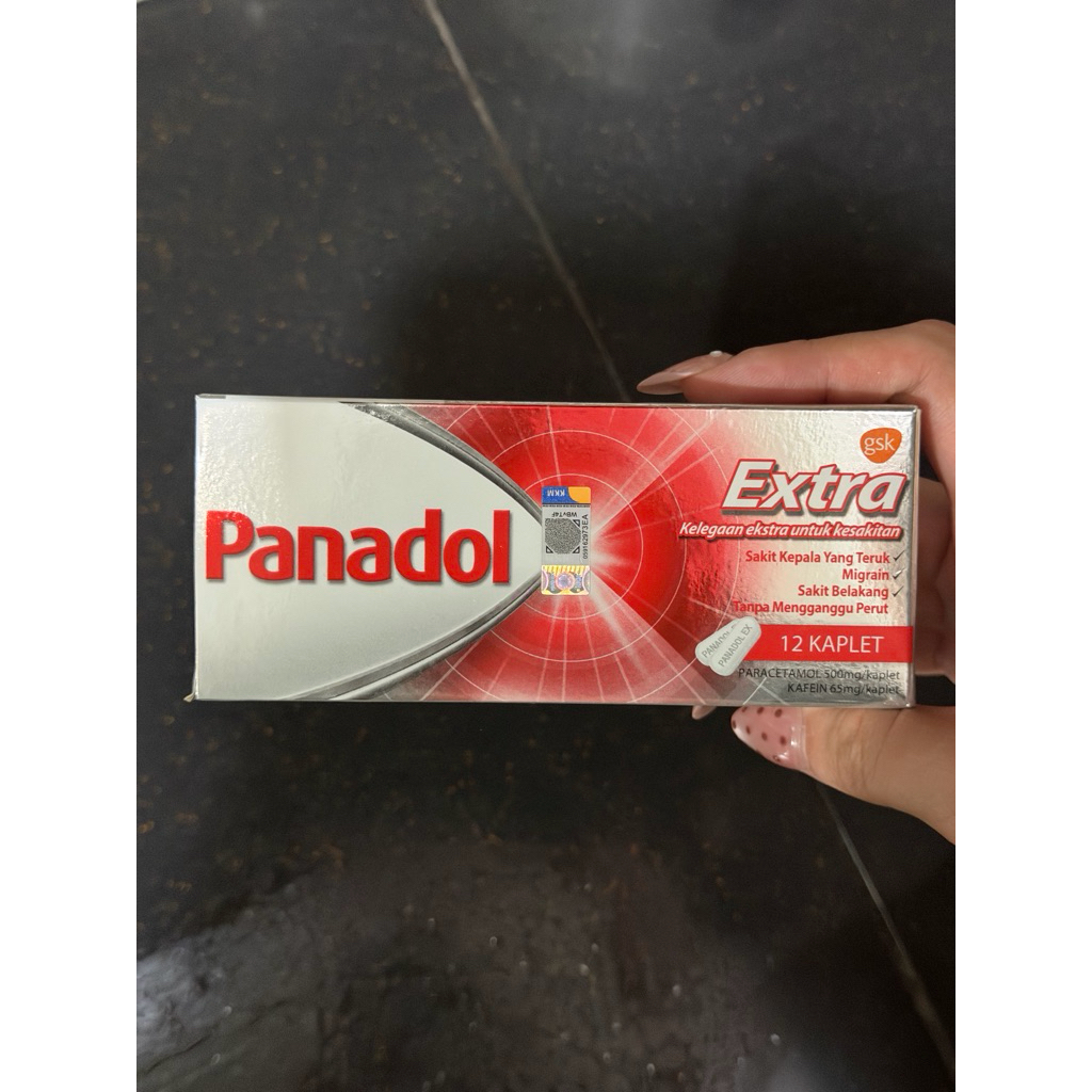 Panadol Extra import 12 kaplet Malaysia