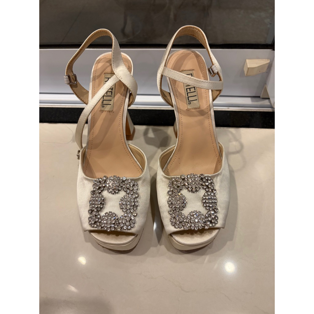 Preloved Rotelli Wedding Shoes Satin White Size 37