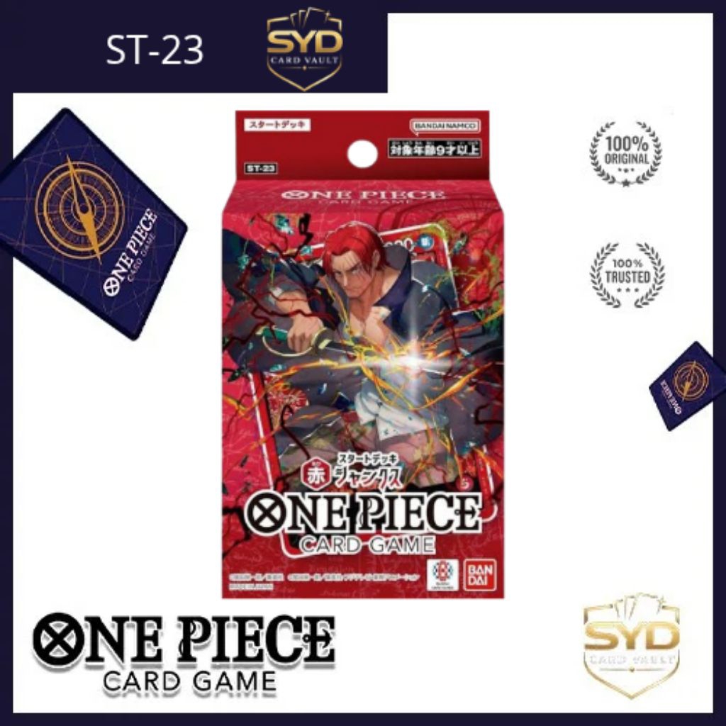 STARTER DECK TCG ONE PIECE ST-23 SHANKS ORIGINAL JAPAN