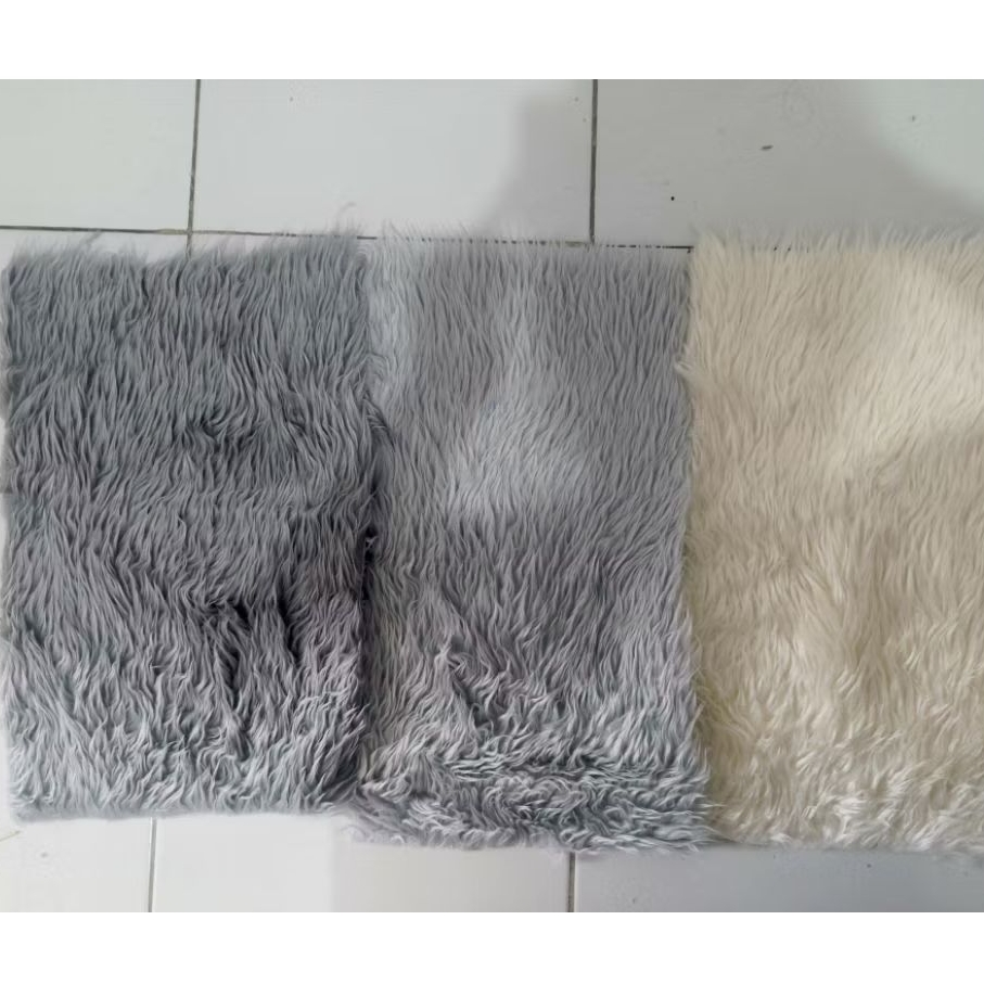 [READY] Kain Bulu Boneka Washed Rabbit Fur 3cm DIY Cotton Doll