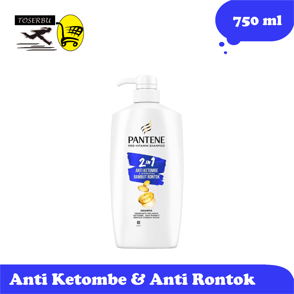 PANTENE Shampoo Anti Dandruff Anti Ketombe dan Perawatan Rambut Rontok 750ml