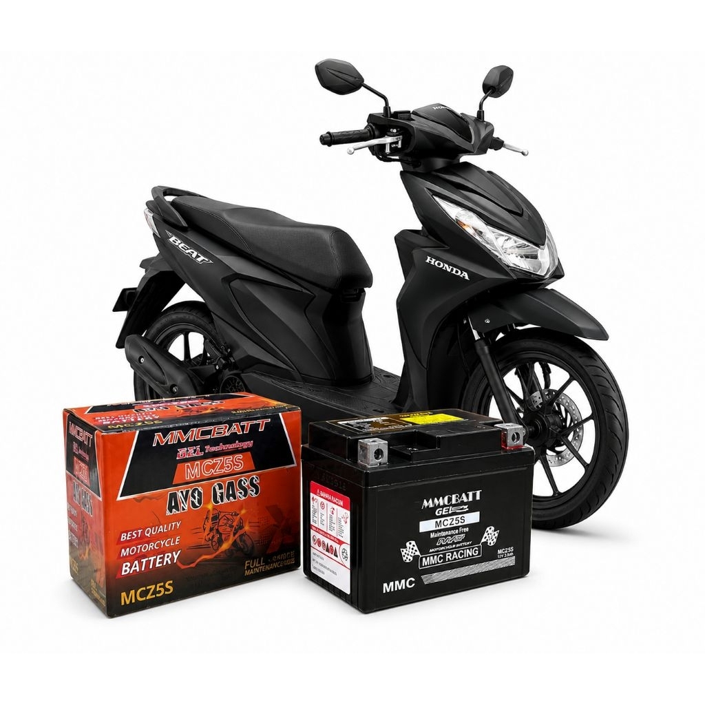 Aki kering motor beat street beat fi Beat karbu MMC BATT