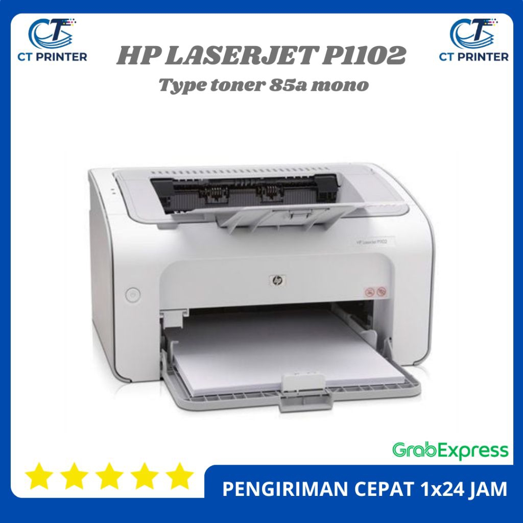 Printer HP Laserjet P1102 Bekas Free Toner 85A