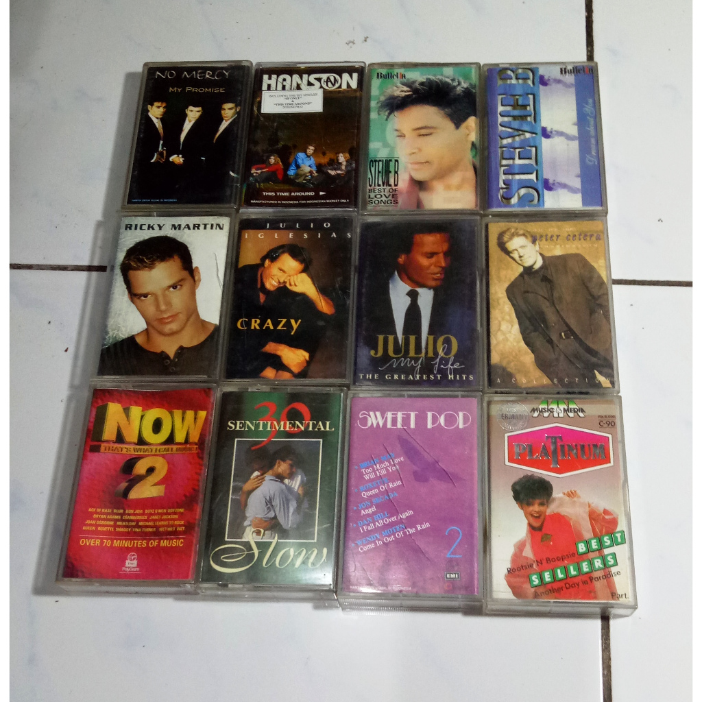 KASET PENYANYI BARAT Part II - PAKET 12 KASET