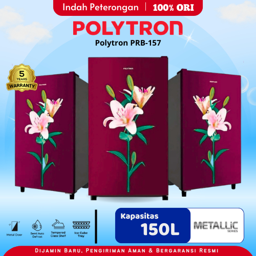 LEMARI ES POLYTRON PRA-157P/LEMARI ES 1 PINTU/LEMARI ES JOMBANG/KULKAS POLYTRON/KULKAS MURAH