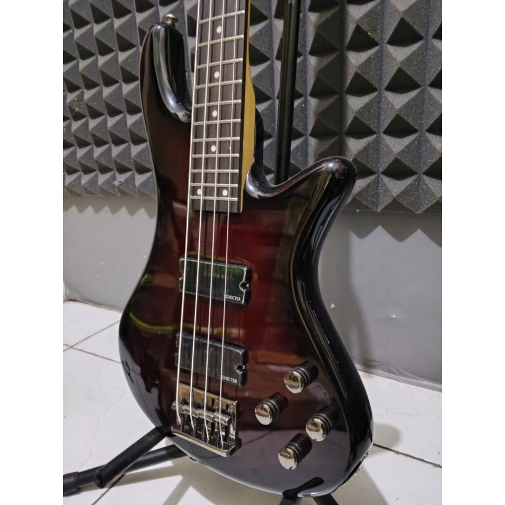 gitar bass elektrik schecter stiletto 4 string original