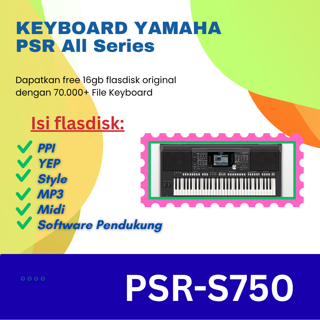 Jual Style Sampling dan Song YAMAHA PSR 750 Dangdut Koplo Terbaru Update