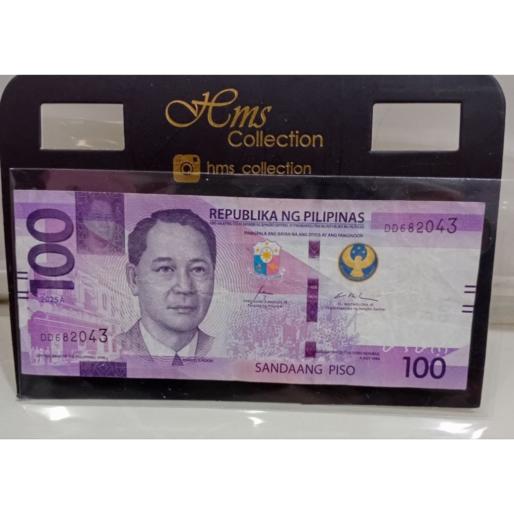 Filipina 100peso VF untuk koleksi dan Numismatik