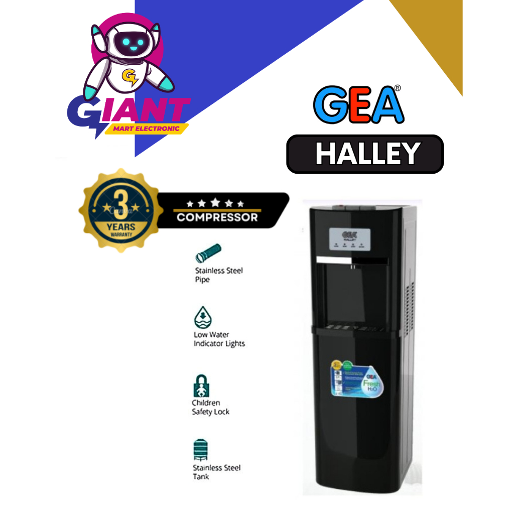 DISPENSER GALON BAWAH GEA HALLEY LOW WATT