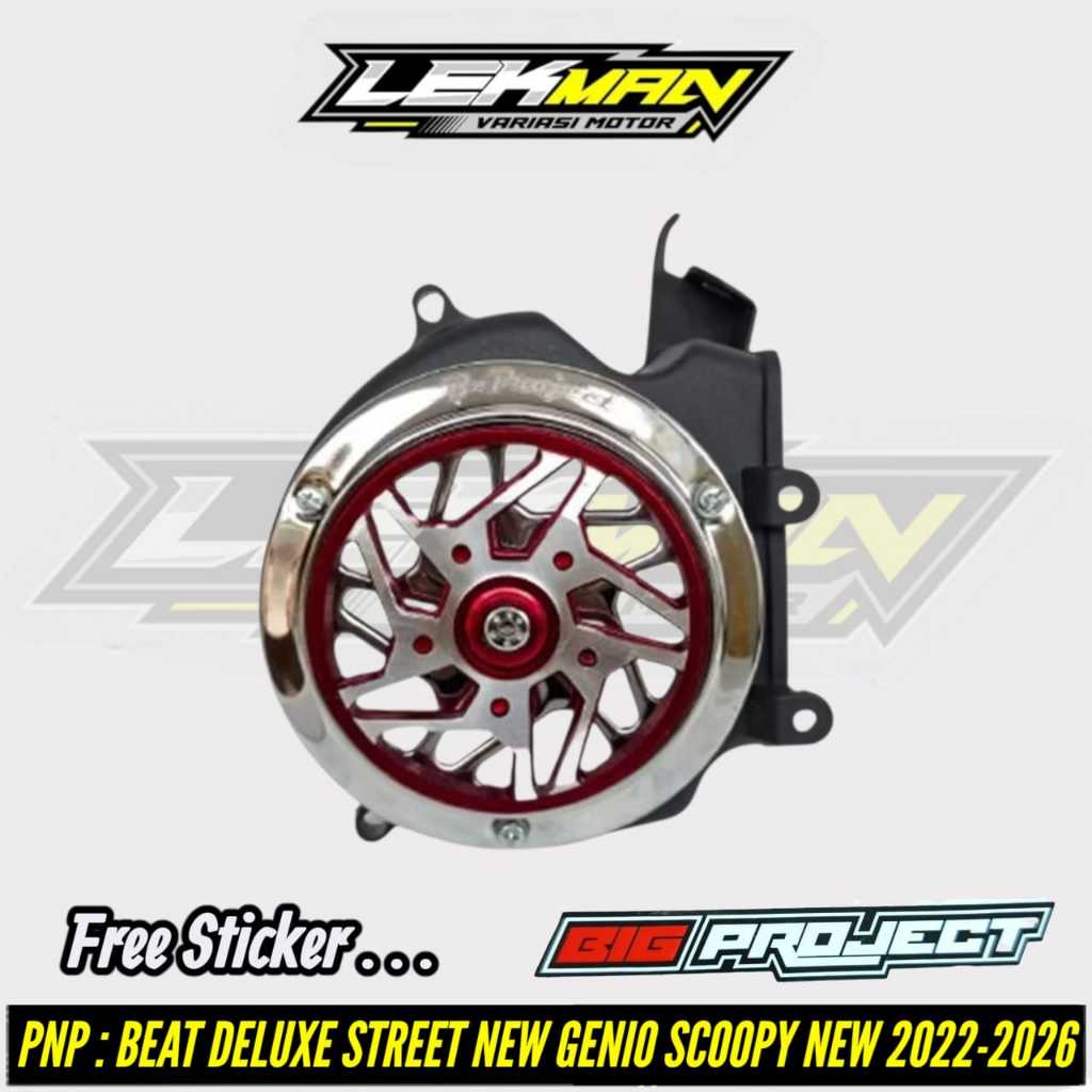 Tutup Kipas Beat Deluxe Sporty Cbs ISS 2022-2026 Set Spinner Spider Type V1 Bigproject Original Pnp 