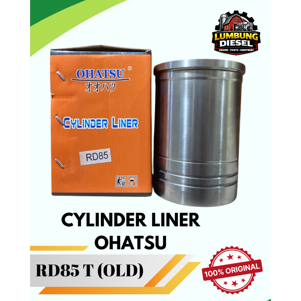 Cylinder Liner RD85 T (OLD) OHATSU Original / Boring Mesin Diesel Kubota RD 85 DI-1T DI-2T / Buring 