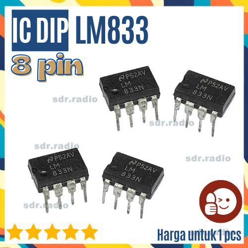 IC LM833N LM 833N LM833 LM 833 ASLI ORI ORIGINAL LM833N/LM833