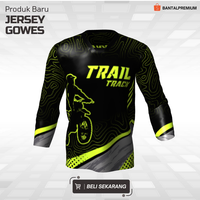 Kaos Jersey Motor Trail Motocross 52 - Jersey Custom Lengan Panjang