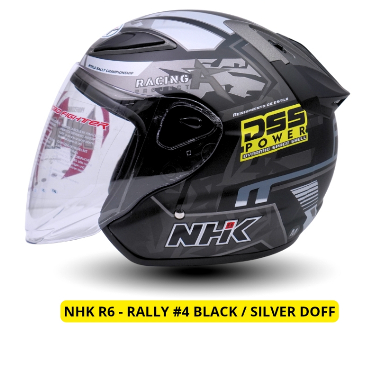 HELM NHK R6 MOTIF HELM NHK R 6 MOTIF RALLY #4 TERBARU HALF FACE