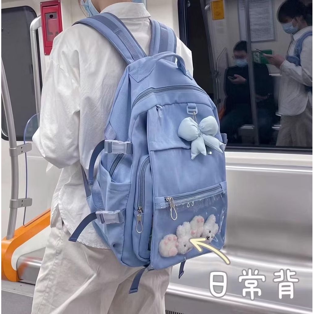 [Preloved] Itabag Tas Ransel Biru Muda Mizuiro Tenshi Kaiwai Jersey Club
