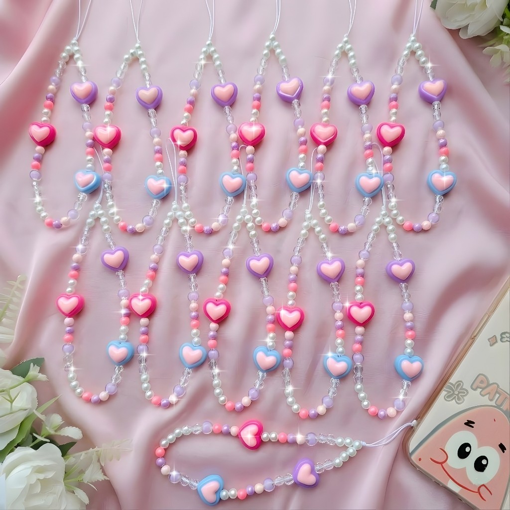 (12 pcs) Gantungan Hp Phone Strap Gantungan Tas Bag Charm Gantungan Kunci Keychain Barang Grosir Aks