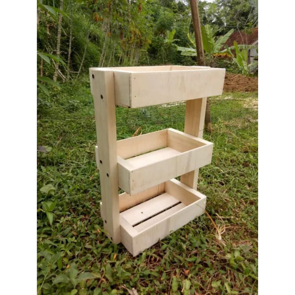 rak kayu serbaguna/rak kayu dapur