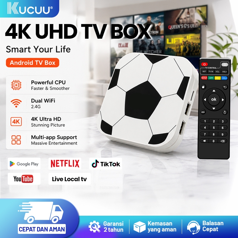 2026 NEW KUCUU Android Tv Box Stb android tv Android 10 OS Ram 16gb Rom 256gb Wifi 2.4G Smart Tv Box