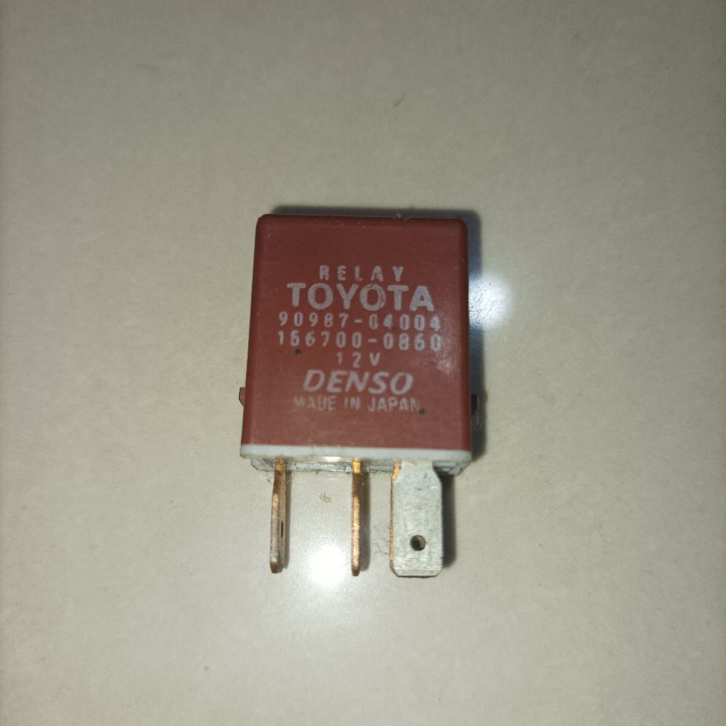 Denso Relay AC Toyota 12V 5 Kaki Original 90987-04004 156700-0860 Made in Japan