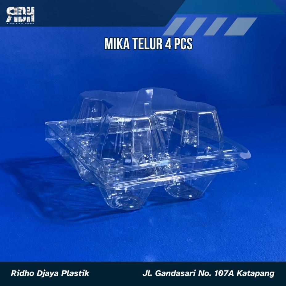 Mika Telur Isi 4 Dan Isi 2 Telur Isi 50PCS perPACK - Mika Plastik - Mika Telur MBG