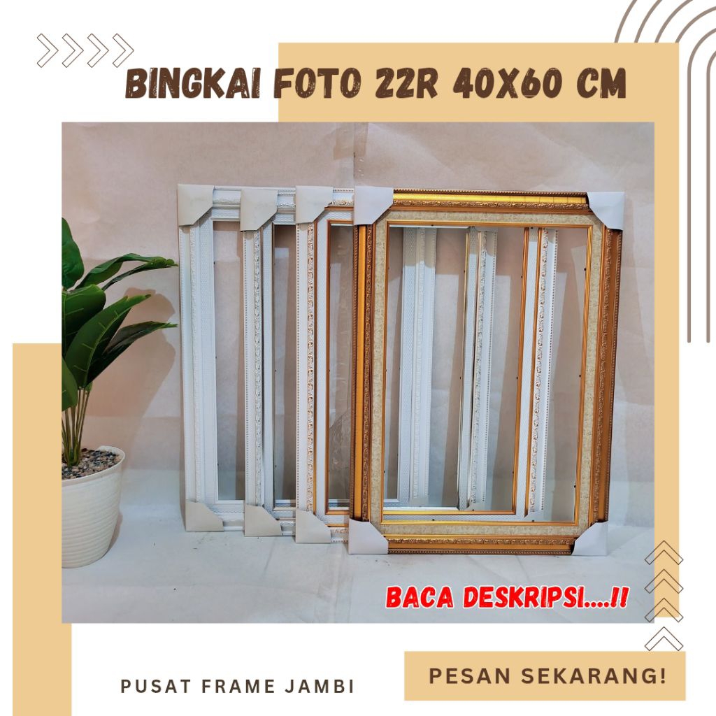 BINGKAI FOTO UKURAN 22R UKIR MINIMALIS MURAH