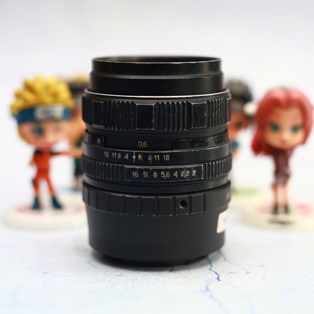 Lensa HELIOS 44M-4 58mm F2 For Canon Plus Adapter Lensa