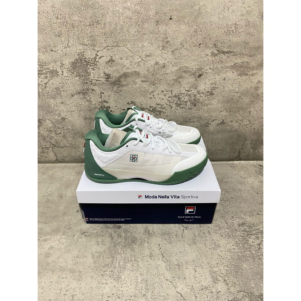 Sepatu Tenis Fila Nitro Putih Hijau