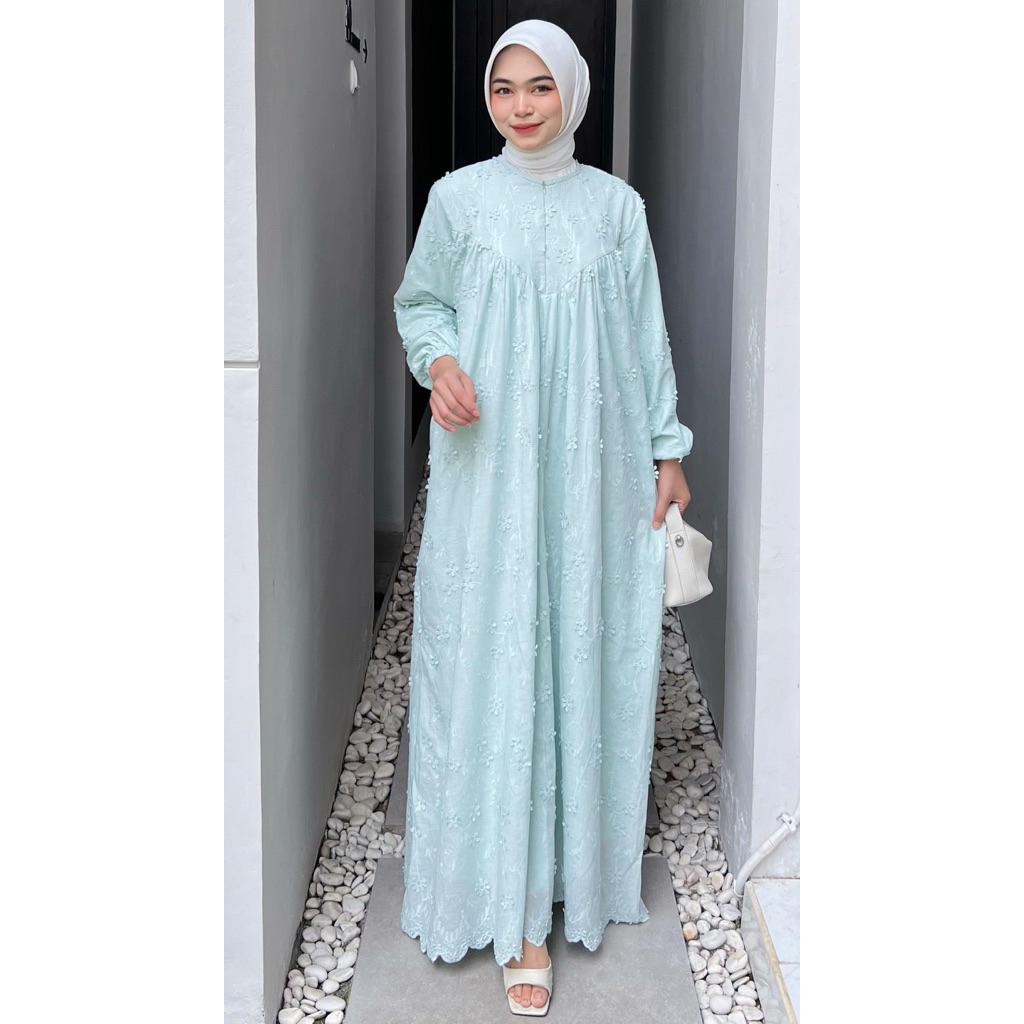 DRESS GAMIS TRISET ATHAYAA TERBARU - Katun Triset Blouse Katun Premium Tunik Gamis Wanita terbaru