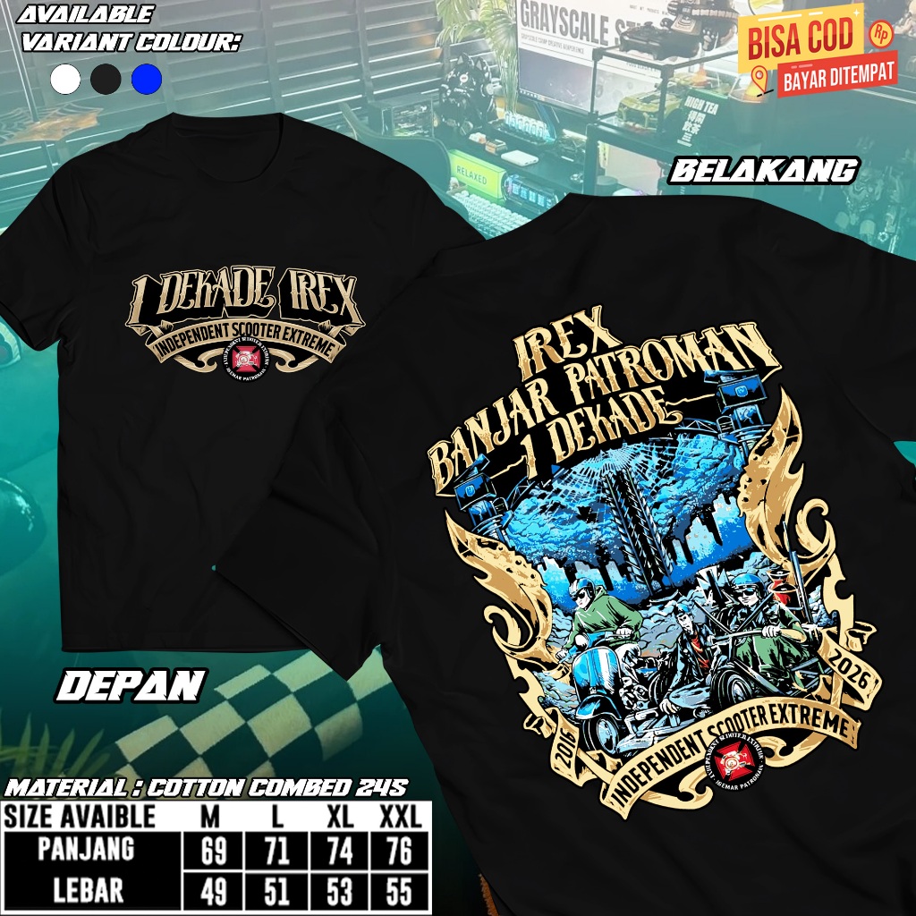 KAOS OFFICIAL 1 DEKADE IREX BANJAR PATROMAN 2026
