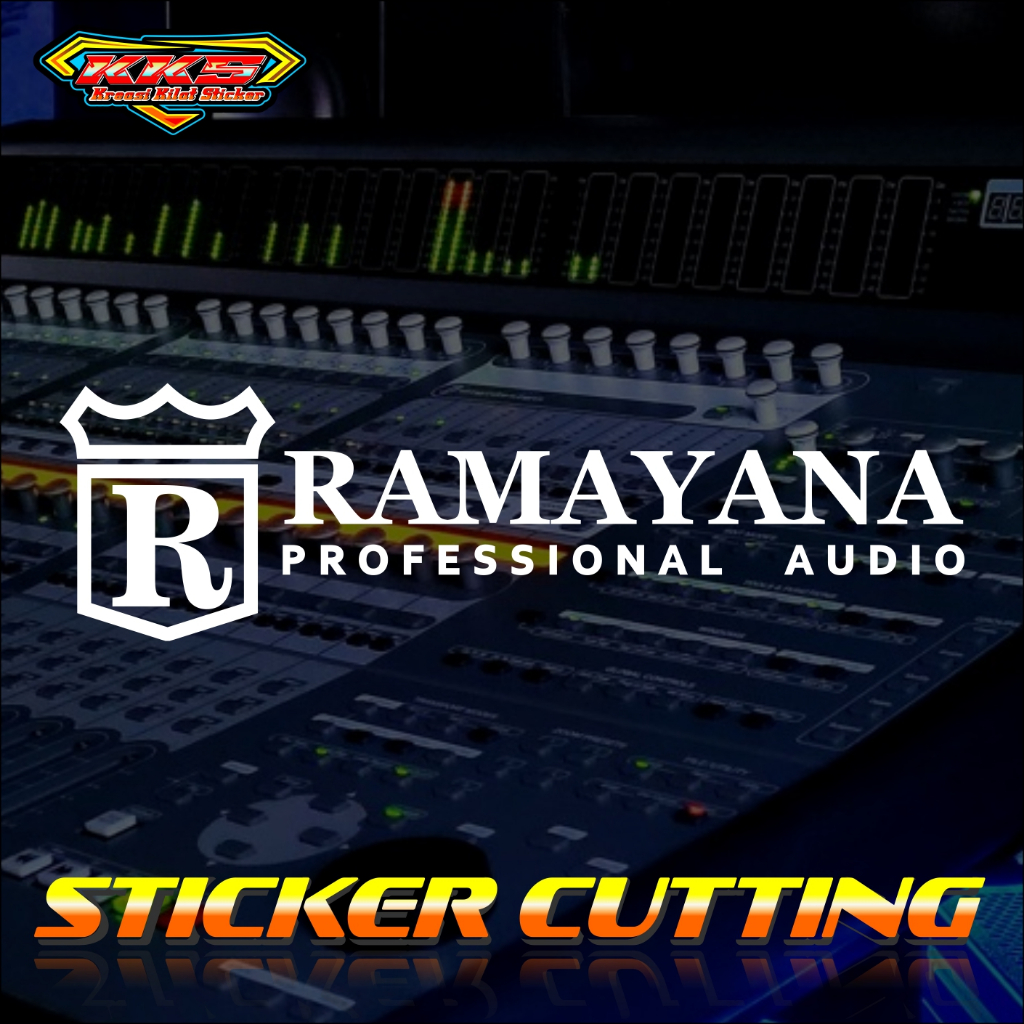 Cutting sticker hardcase box audio Ramayana