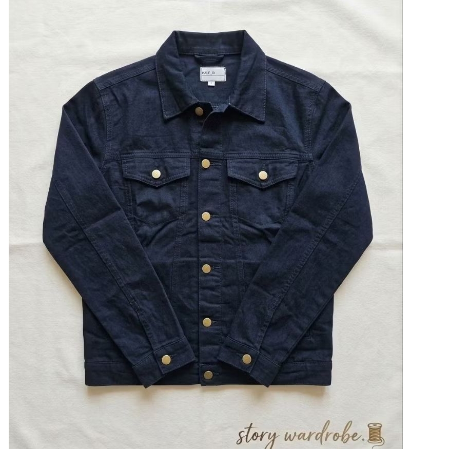 jAKET PRIA NAVY – MALE.ID (SIZE L) | PRELOVED LIKE NEW