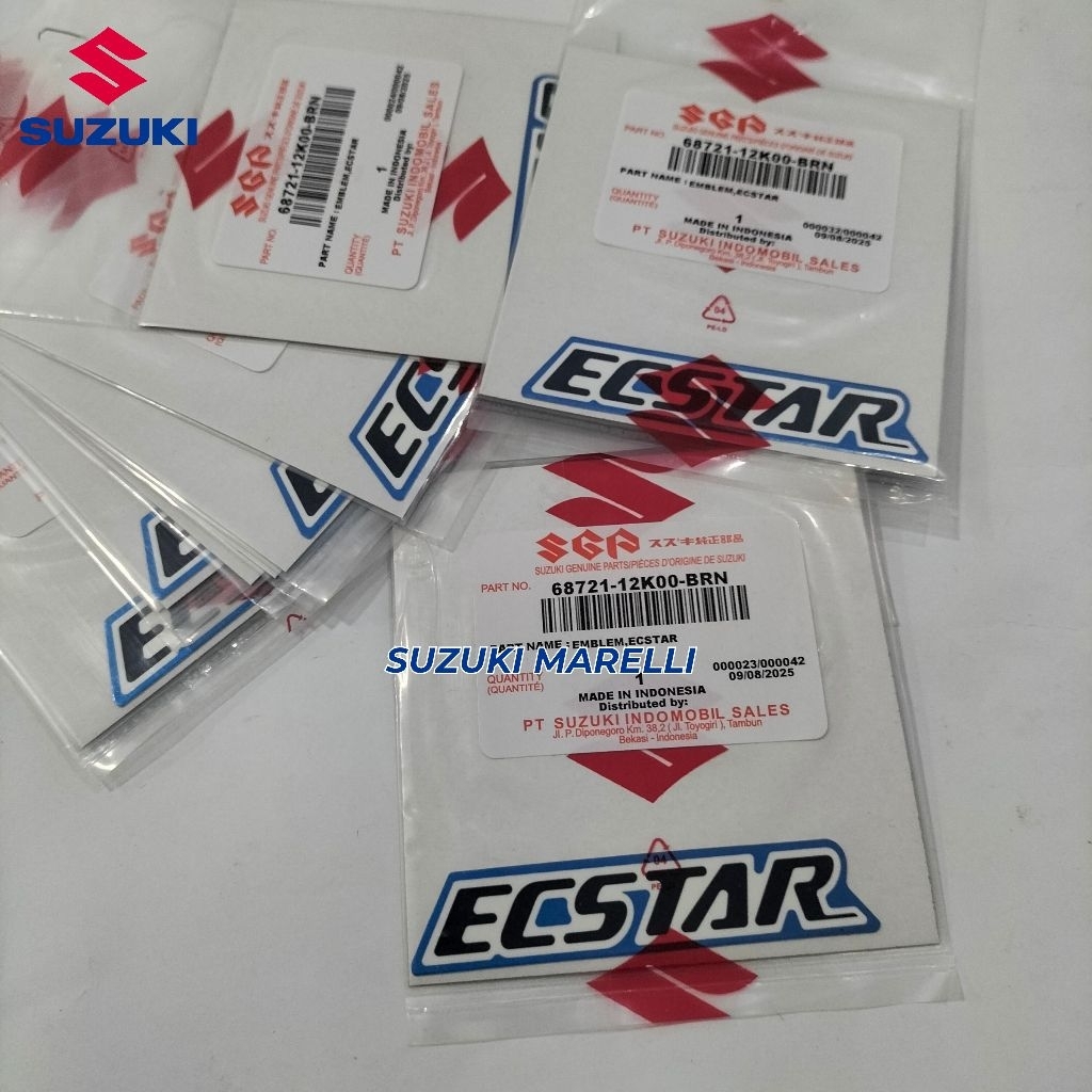 STIKER STICKER LOGO ECSTAR BIRU ORIGINAL SGP