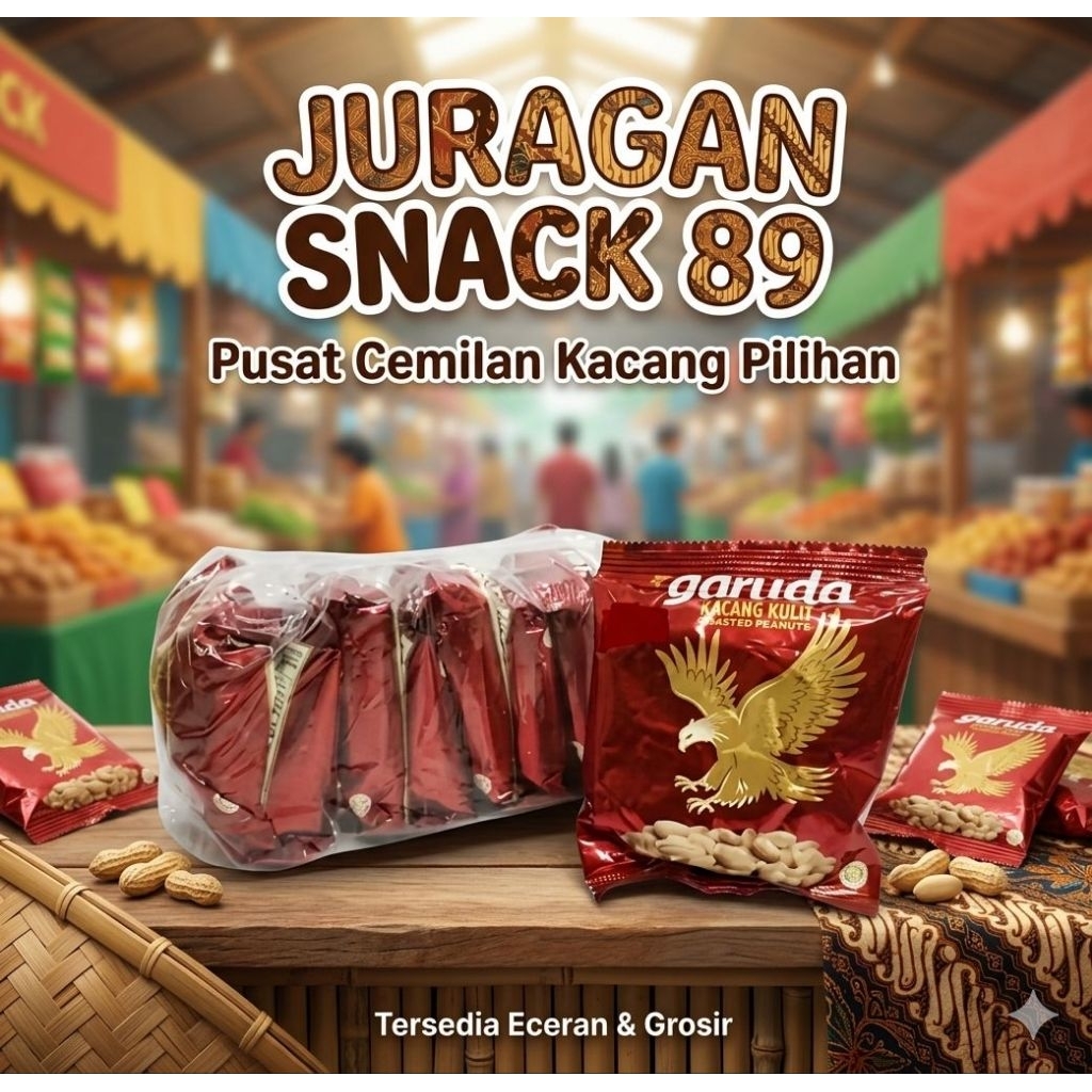 Kacang Kulit Garuda Renceng Isi (10pcs)