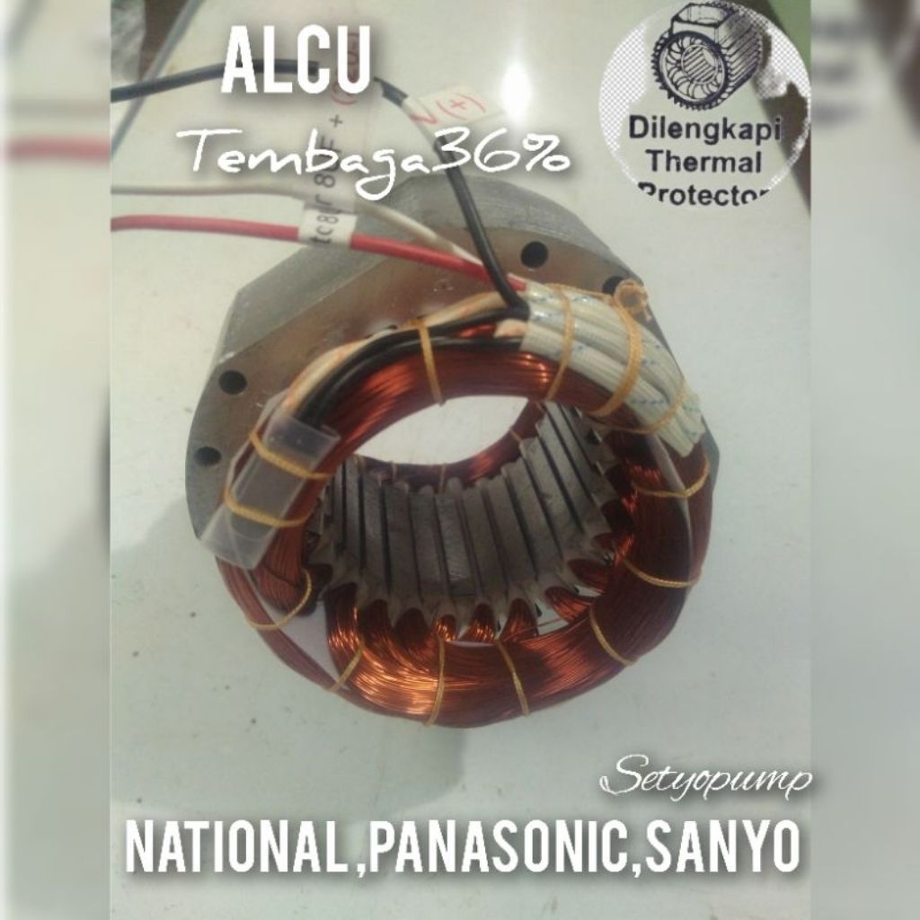 Gulungan stator alcu untuk nasional, panasonic dan sanyo