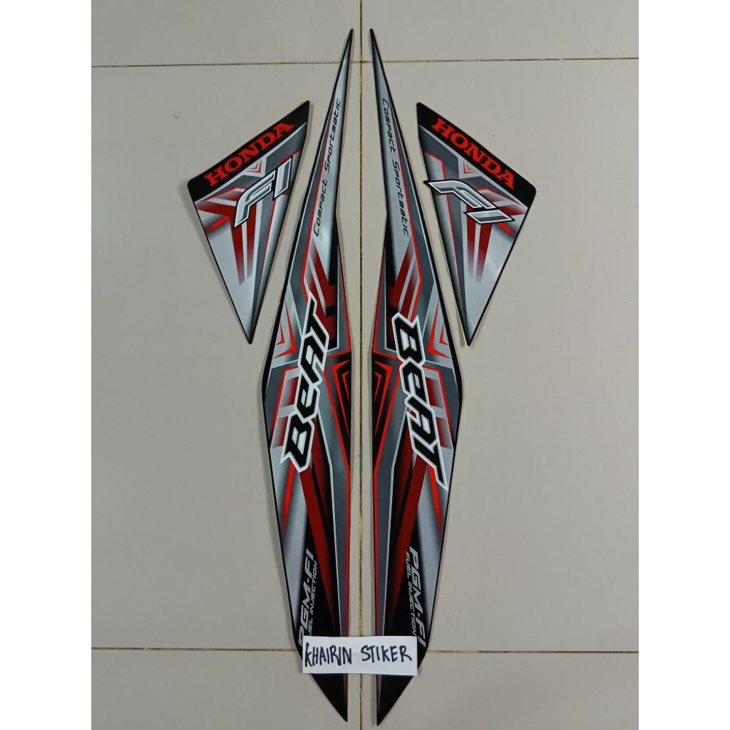striping stiker original beat x esp 2015 hitam ful original