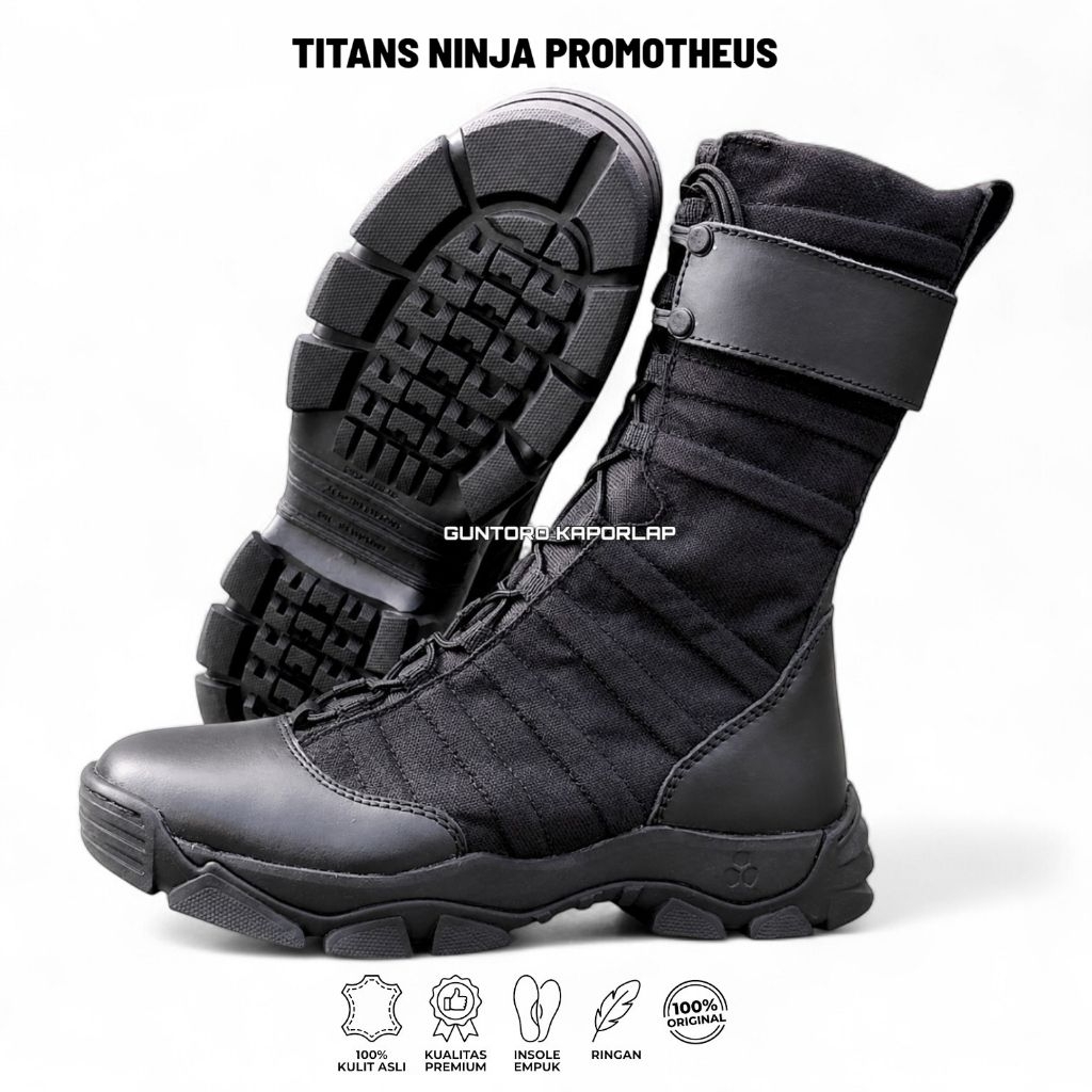 SEPATU PDL TEMPUR NINJA PROMOTHEUS MODEL TERBARU ORIGINAL 100% TITANS, PDL MILITER,pdl Titans promot