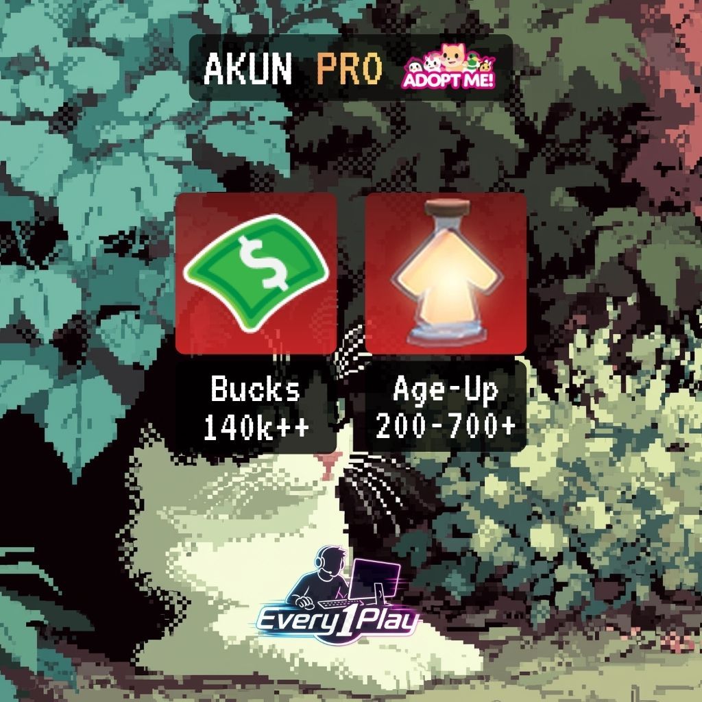 Akun Adopt Me 140K+ Bucks - Akun Roblox Adopt Me Age-Up Potion