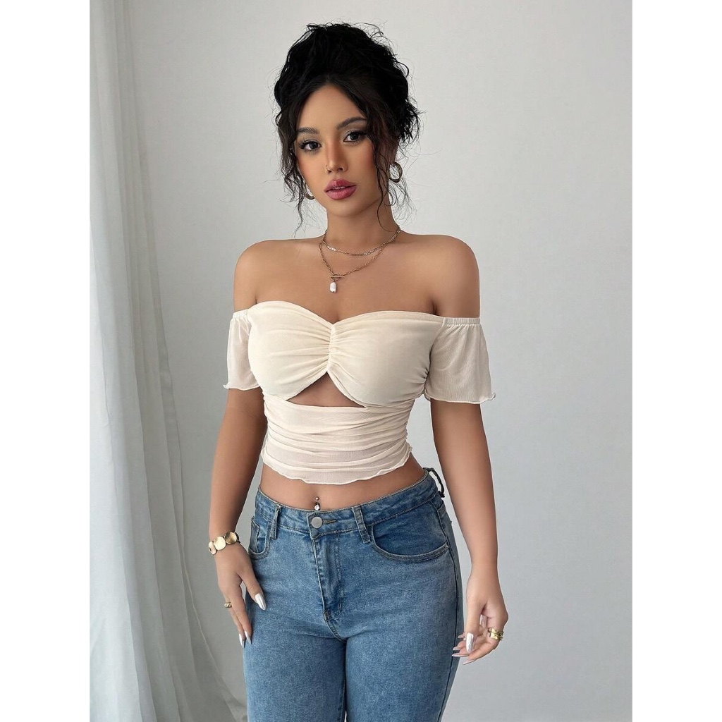 Sexy Crop Top | Atasan Blouse Crop Top