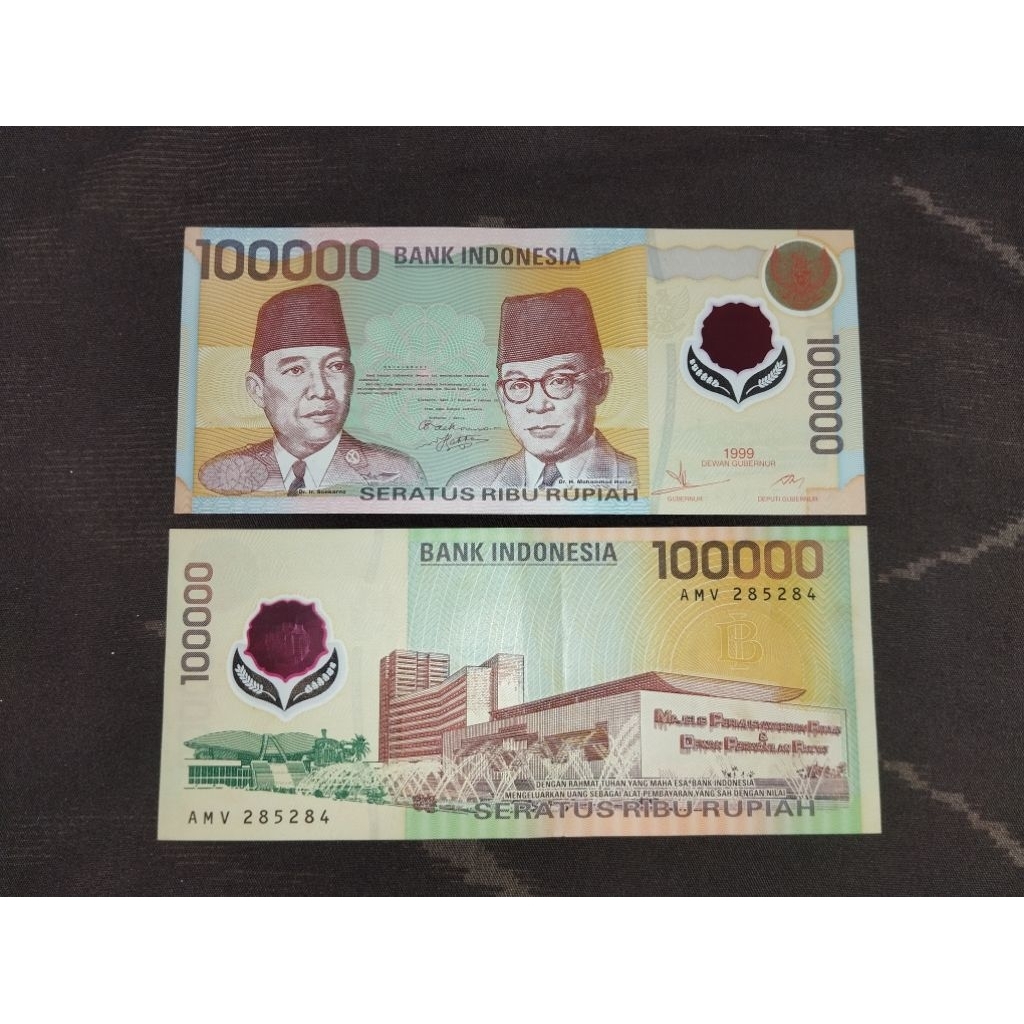 uang kertas kuno 100 RB polymer
